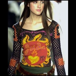 Vintage Late 90's Custo Barcelona "Frida in My Heart" Top